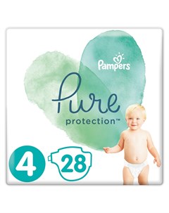 Подгузники Pure Protection Maxi 4 9 14кг 28шт Pampers
