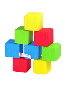 Кубики 4 цвета 8шт Мякиши