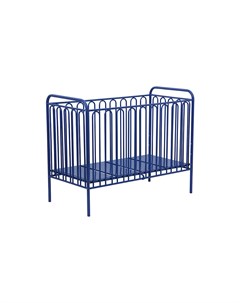 Кроватка детская Polini Vintage 150 металлическая синяя Polini-kids