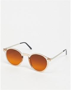 Оранжевые круглые солнцезащитные очки Spitfire