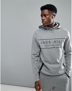 Худи серого цвета Esmond Jack wills sporting goods