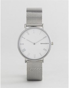 Серебристые часы с сетчатым ремешком SKW2712 Skagen