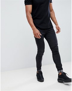 Черные укороченные облегающие джинсы Hoxton denim