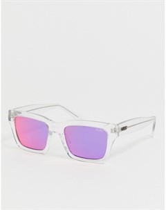 Белые квадратные солнцезащитные очки Quay australia