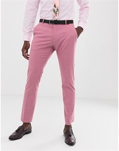 Розовые брюки слим Selected homme