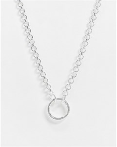 Серебристое ожерелье с подвеской Nylon
