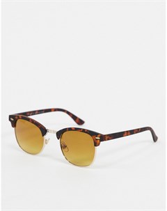 Черепаховые солнцезащитные очки в стиле ретро River island