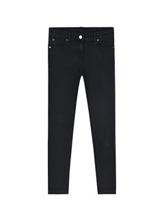 Черные джинсы skinny с потертостями детские Stella mccartney