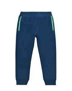 Спортивные брюки с зелеными молниями на карманах детские Stella mccartney