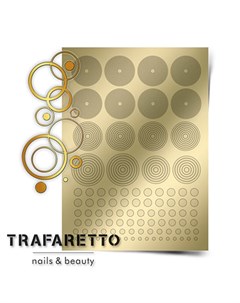 Металлизированные наклейки GM 02 золото Trafaretto