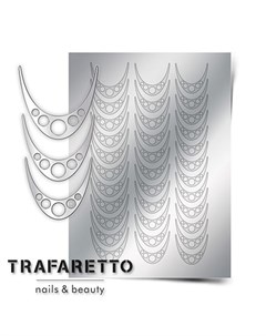 Металлизированные наклейки CL 05 серебро Trafaretto