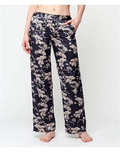 Атласные брюки с цветочным принтом TOPAZ Etam