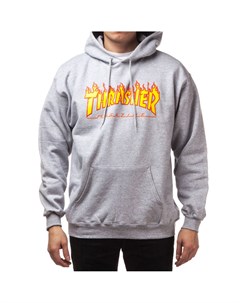 Худи THRASHER Flame Logo Hood Gray Thrasher