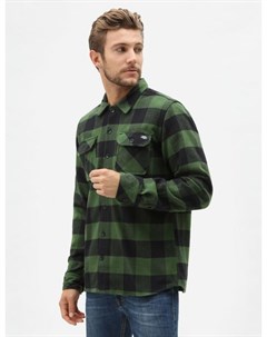 Рубашка Sacramento Relaxed Long Sleeve Shirt Pine Green 2020 Dickies