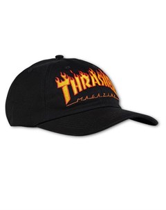 Кепка THRASHER Flame Old Timer Hat Black Thrasher