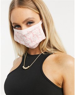 Розовая маска для лица с монограммой Sixth june