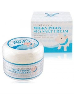 Омолаживающий крем с коллагеном и морской солью Milky Piggy Sea Salt Cream Elizavecca (корея)