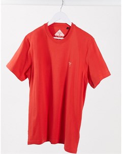 Красная футболка с маленьким логотипом Barbour beacon