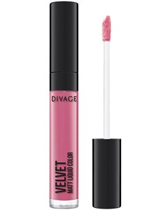 Помада Для Губ Жидкая Матовая Liquid Matte Lipstick Velvet 5 Мл 07 Розовый Divage