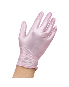 Перчатки нитриловые розовый перламутр M Adele 100 шт Чистовье