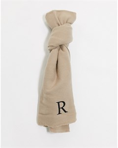 Персонализированный шарф с инициалом R Asos design
