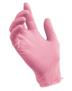 Перчатки розовые M NITRILE 50 пар Nitrimax