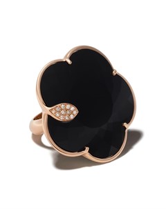 Кольцо Ton Joli из розового золота с ониксом и бриллиантами Pasquale bruni