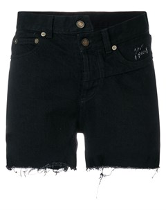 Асимметричные джинсовые шорты Saint laurent