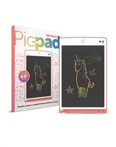 Планшет для рисования с ЖК экраном Pic Pad Rainbow Color розовый Назад к истокам
