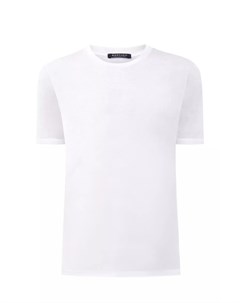 Белая футболка из эластичного хлопка джерси Bertolo cashmere