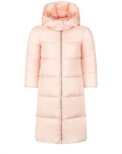 Розовое стеганое пальто для девочек детское Emporio armani