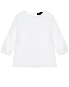 Белая шелковая блуза Emporio armani