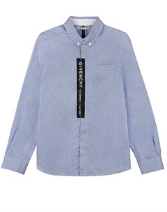 Рубашка с контрастной вставкой на планке детская Givenchy