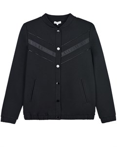 Черная куртка с логотипом в тон детская Givenchy