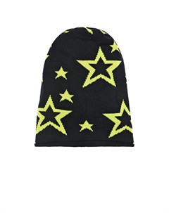 Черная шапка с желтыми звездами Catya
