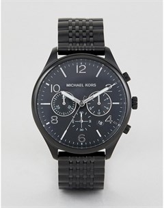 Черные наручные часы с хронографом MK8640 Merrick Michael kors