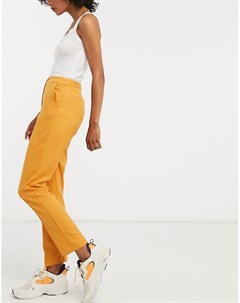 Узкие брюки горчичного цвета Asos design