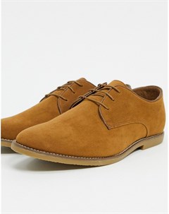 Светло коричневые туфли со шнуровкой Topman