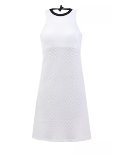 Платье мини из эластичной быстросохнущей микрофибры с контрастной окантовкой Fisico