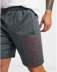 Серые спортивные шорты с принтом Training 4KRFT Adidas