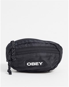 Черная сумка на пояс Obey