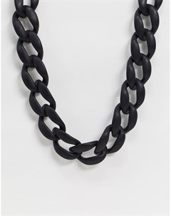 Черное ожерелье Asos design