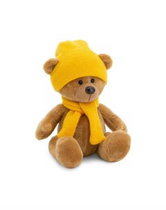 Orange Мягкая игрушка Медведь Топтыжкин коричневый в шапке и шарфе 25 см Orange toys