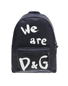 Синий рюкзак We are DG 35x28x18 см детский Dolce&gabbana