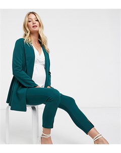 Зеленый трикотажный пиджак с запахом ASOS DESIGN Maternity Asos maternity