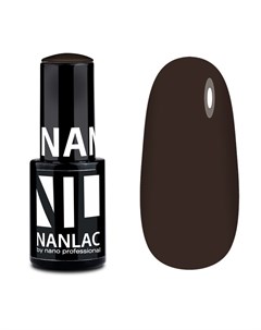 Гель лак 2183 Black brown NANLAC 6 мл Nano professional