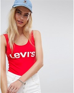 Красное боди с логотипом Levi's®