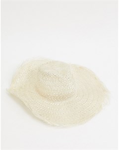 Соломенная шляпа с необработанными краями Asos design