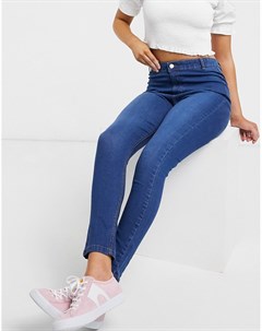 Темные джинсы скинни с завышенной талией Urban bliss