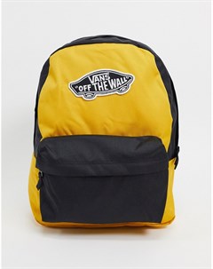Рюкзак цвета манго черного цвета Realm Vans